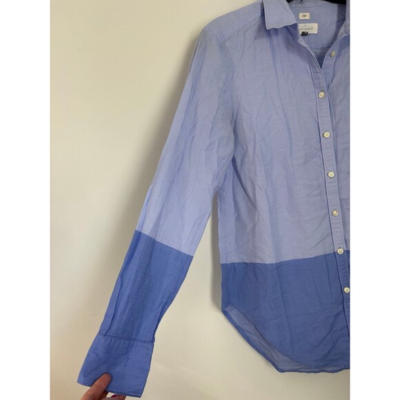 Ann Taylor The Loft The Softened Shirt Purple Womens Button Down size xs - Picture 3 of 6